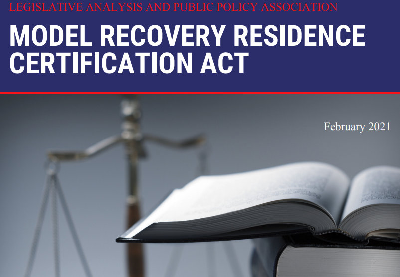 Model Recovery Residence Certification Act